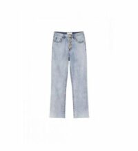 Jeans flare uni CHUFY Bleu La Petite Etoile