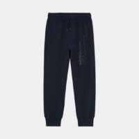 Jogging droit message coton molleton Bleu IL GUFO