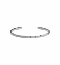 Jonc argent ajustable J17 Gris Henko