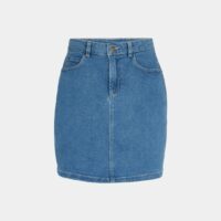 Jupe courte denim brut Bleu Karl Marc John