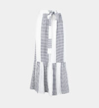 Jupe longue portefeuille Selamawit Blanc LEMLEM