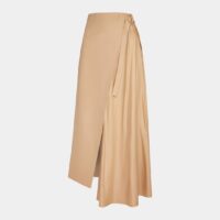 Jupe midi A-Line Ava Beige Mother Of Pearl