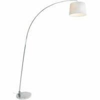 Lampadaire ARC chromé 40W Gris Aluminor