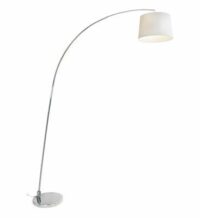 Lampadaire ARC chromé 40W Gris Aluminor