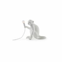 Lampe Singe assis 34 x 30 x 32 cm Blanc Seletti