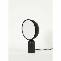 Lampe à poser Atlas bois et acier noir 38 cm Noir Eno Studio