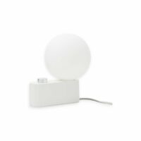 Lampe de table Alumina E27 blanc craie 8W Blanc Tala