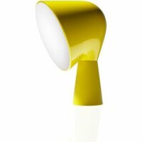 Lampe de table BINIC jaune 14 x 14 x 20 cm Jaune Foscarini