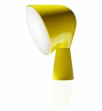 Lampe de table BINIC jaune 14 x 14 x 20 cm Jaune Foscarini