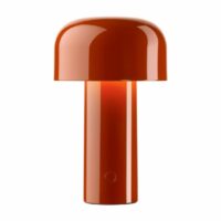 Lampe de table Bellhop brique rechargeable 210 x Ø125 mm Rouge Flos