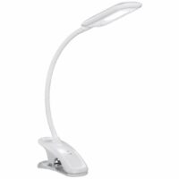 Lampe flexible sur pince LED MIKA blanc 5W Blanc Aluminor