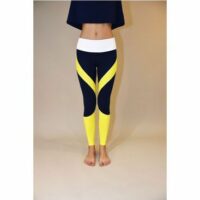 Legging de yoga en coton bio JANE Bleu Luz Collections