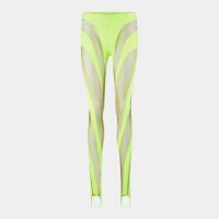 Legging fuseau découpe taille haute Jaune Mugler