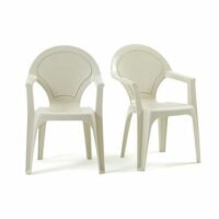 Lot de 2 fauteuils de jardin polypropylène