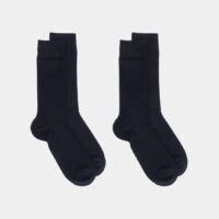 Lot de 2 paires de chaussettes en coton Bleu Doré Doré