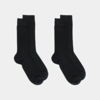 Lot de 2 paires de chaussettes en coton Noir Doré Doré