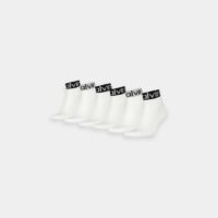 Lot de 6 paires de chaussettes Quarter logo Blanc Ck Socks