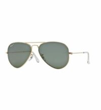 Lunettes de soleil polarisées AVIATOR LARGE METAL RB3025 Vert Ray Ban