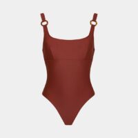 Maillot de bain 1 pièce Troublant Marron Anja