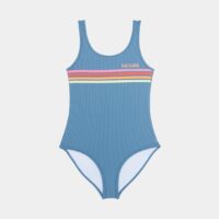 Maillot de bain 1 pièce bandes contrastantes Bleu Rip Curl