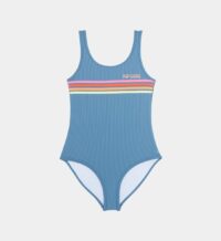 Maillot de bain 1 pièce bandes contrastantes Bleu Rip Curl