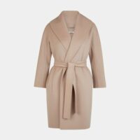 Manteau Messi mi-long droit ceinturé en laine Rose 'S Max Mara