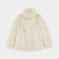 Manteau droit Farrow Hollywood mi-long Beige Roseanna