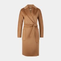 Manteau droit mil long Alati laine vierge et cachemire Marron 'S Max Mara