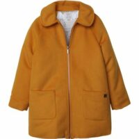 Manteau en drap de laine Jaune Carrément Beau