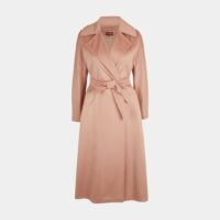 Manteau femme long ajusté Venas cachemire Rose Studio Max Mara