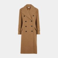 Manteau oversize long laine cachemire Beige Victoria Beckham