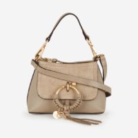 Mini sac hobo Joan cuir grainé Marron See By Chloe