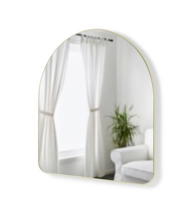 Miroir mural cintré H 91cm Jaune Umbra Miroir mural cintré H 91cm Jaune Umbra