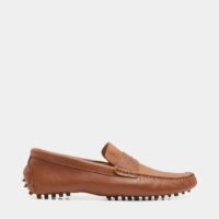 Mocassins Davi picots cuir Marron Comptoir GL