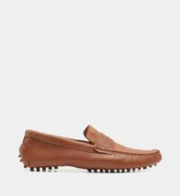 Mocassins Davi picots cuir Marron Comptoir GL