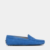 Mocassins Gommino cuir velours Bleu Tod's