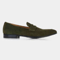 Mocassins Green olive cuir suédé Vert Monterey Shoes