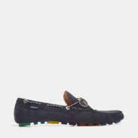 Mocassins Springfield daim Bleu Paul Smith