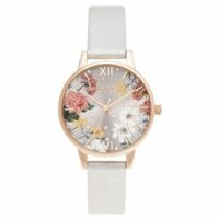 Montre Femme Olivia Burton Sparkle Florals Blanc Olivia Burton