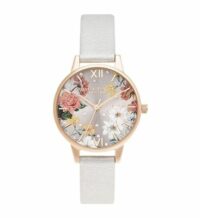 Montre Femme Olivia Burton Sparkle Florals Blanc Olivia Burton