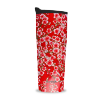 Mug isotherme Flower rouge 470 ml Rouge Qwetch