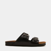 Mules Californie cuir Noir Redskins