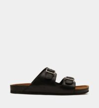 Mules Californie cuir Noir Redskins