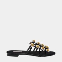 Mules Daisy cuir Noir Fabrizio Viti