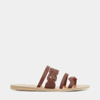 Mules Meltemi cuir Marron Ancient Greek Sandals