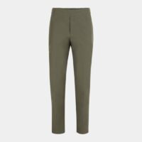 Pantalon City coton mélangé Vert Maison Kitsuné