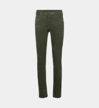 Pantalon Daren droit en velours milleraies Vert Lee