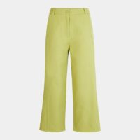 Pantalon Izmir crop large coton taille haute Vert Stine Goya