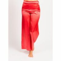 Pantalon Jane en soie Rouge Vannina Vesperini