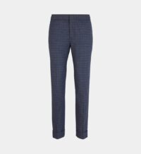 Pantalon Jola fines rayures carreaux Bleu Comptoir GL